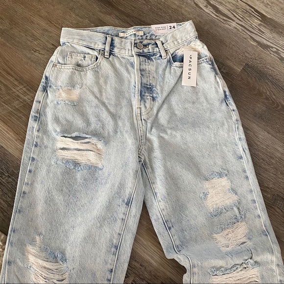 NWT pacsun high rise straight leg Jean Sz 24 - Picture 6 of 8